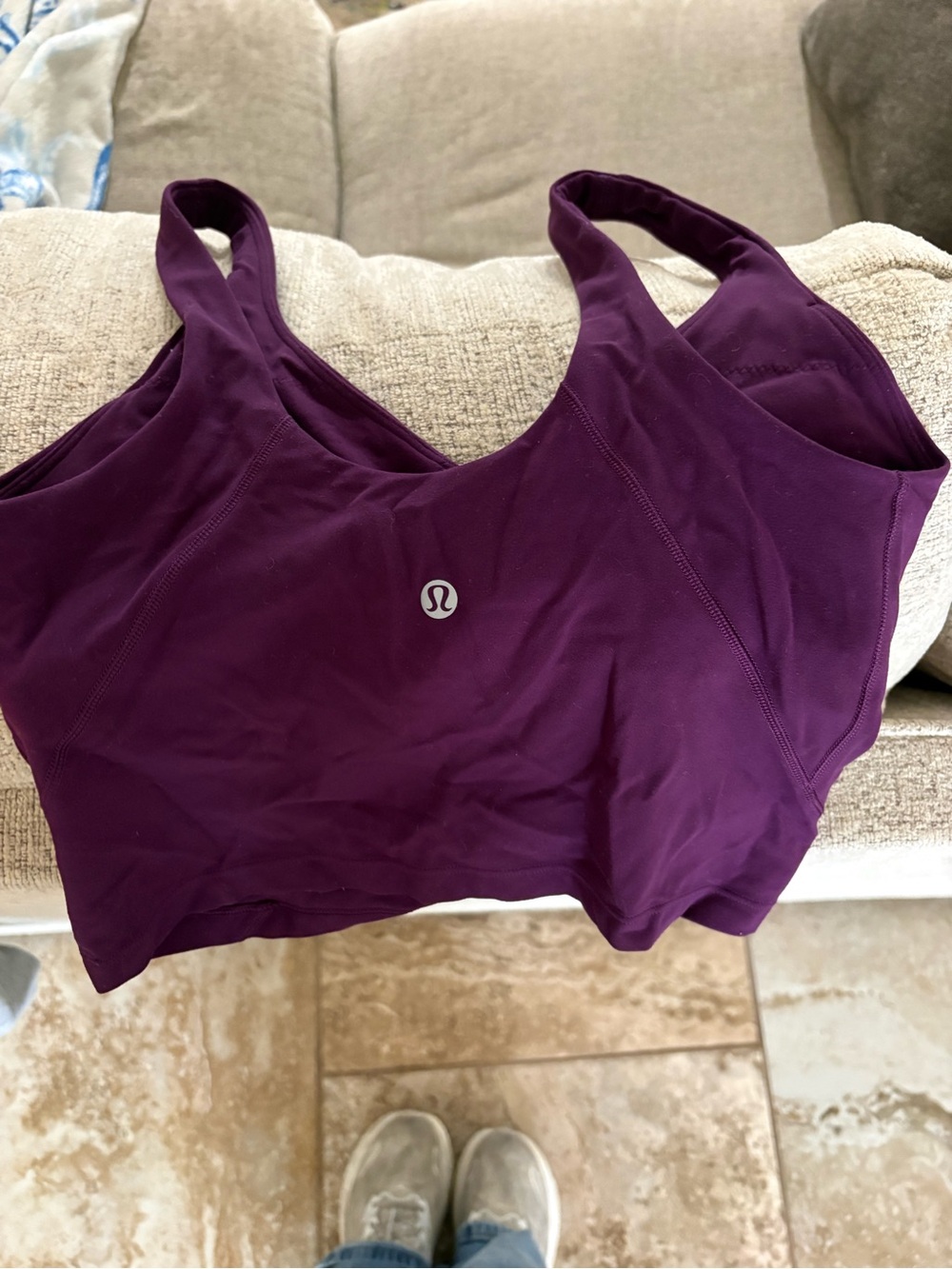 lululemon athletica Deep Plum Supportive Sports Bra